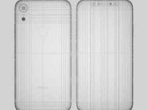 elma iphone 9 beyaz 3D Model