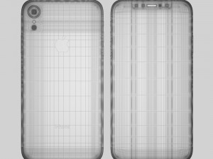 apple iphone 9 white 3D मॉडल
