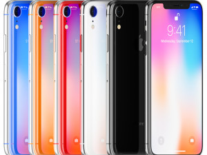 apple iphone 9 all colors 3D-Modell