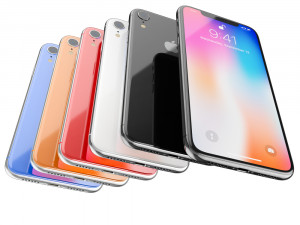apple iphone 9 all colors 3D-Modell