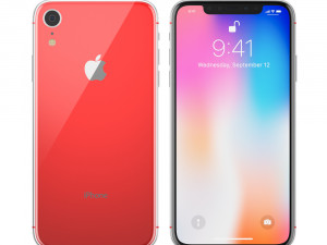apple iphone 9 all colors 3D-Modell