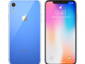 apple iphone 9 all colors 3D-Modell