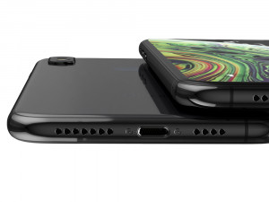 apple iphone xs max space gray 3D-Modell