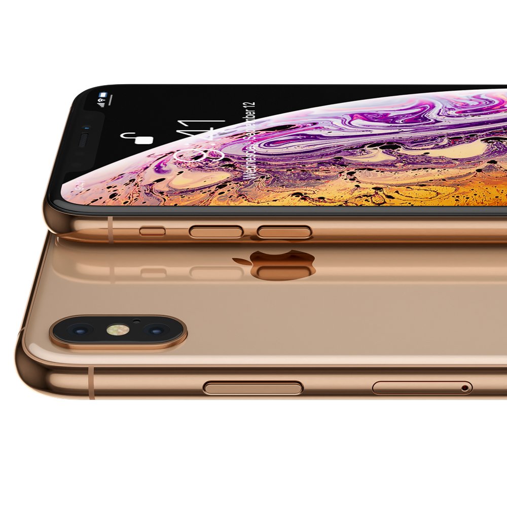 apple iphone xs max gold 3D