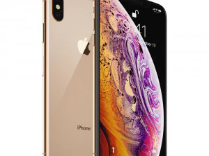 apple iphone xs max gold 3D Model