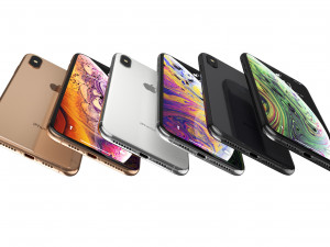 apple iphone xs max all colors 3D Model