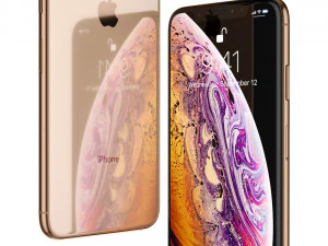 apple iphone xs max all colors 3D Model