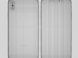 apple iphone xs max all colors 3D Model