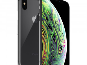 apple iphone xs space gray 3Dモデル