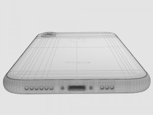 apple iphone xs space gray 3Dモデル