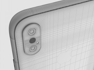 apple iphone xs space gray 3Dモデル