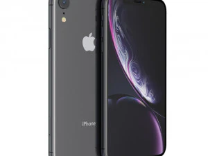 apple iphone xr black 3D Model