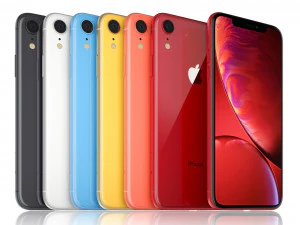 apple iphone xr all colors 3D Model