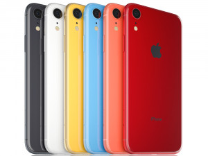 apple iphone xr all colors Modèle 3D