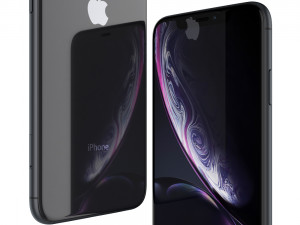 apple iphone xr all colors Modèle 3D