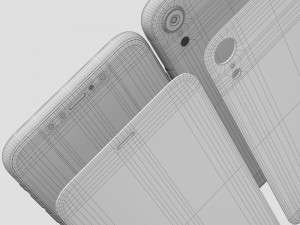 apple iphone xr all colors Modèle 3D