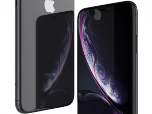 apple iphone xr black and xs space gray and xs max gold 3D Model