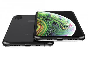 apple iphone xr black and xs space gray and xs max gold 3D Model