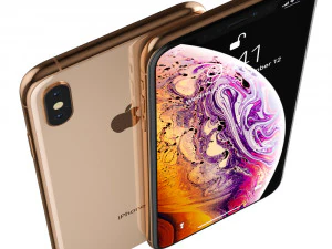 apple iphone xr black and xs space gray and xs max gold 3D Model