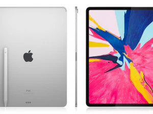 apple ipad pro 129 inch wi-fi 2018 and new apple pencil 3D Model