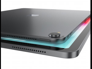 apple ipad pro 129 inch wi-fi 2018 and new apple pencil 3D Model