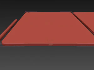 apple ipad pro 129 inch wi-fi cellular 2018 and new apple pencil 3D Model