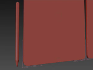 apple ipad pro 129 inch 2018 and new apple pencil 3D Model