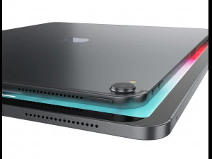 apple ipad pro 129 inch 2018 and new apple pencil 3D Model