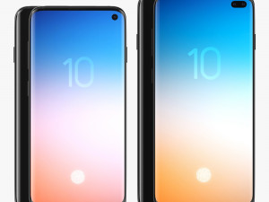 samsung galaxy s10 and s10 plus Modello 3D
