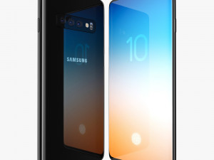 samsung galaxy s10 and s10 plus Modello 3D