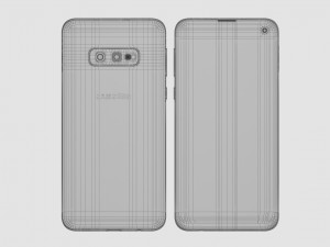 samsung galaxy s10e prism black 3D Model