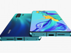 huawei p30 pro aurora 3D 模型