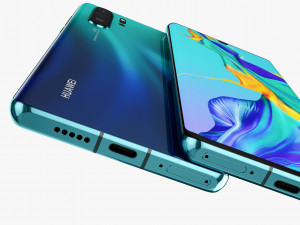 huawei p30 pro aurora 3D 模型