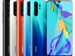 huawei p30 pro all colors Model 3D