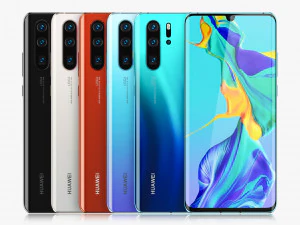 huawei p30 pro all colors 3D Model