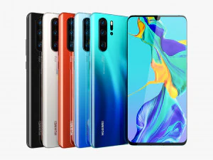 huawei p30 pro all colors 3D Model