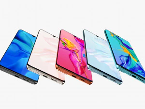 huawei p30 pro all colors 3D Model