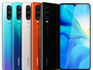 huawei p30 all colors Modelo 3D