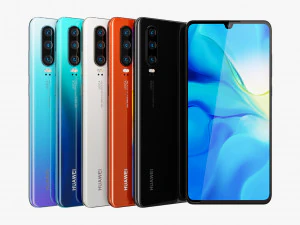 huawei p30 all colors 3D Model
