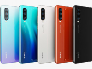 huawei p30 all colors Modelo 3D