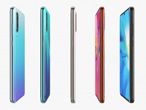 huawei p30 all colors 3D Model