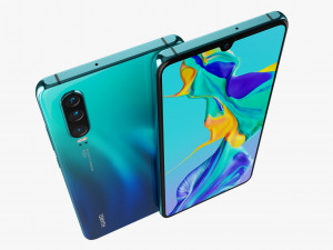 huawei p30 all colors Modelo 3D