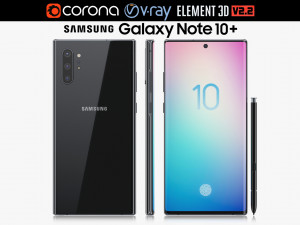samsung galaxy note 10 plus 3D मॉडल