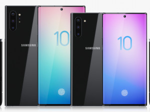 samsung galaxy note 10 and note 10 plus 3D 模型