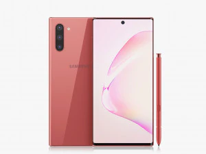 samsung galaxy note 10 all colors 3D Model