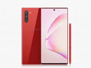 samsung galaxy note 10 all colors 3D Model