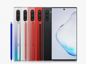 samsung galaxy note 10 all colors 3D 模型