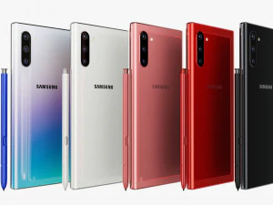 samsung galaxy note 10 all colors 3D Model