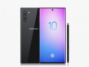samsung galaxy note 10 all colors 3D 模型