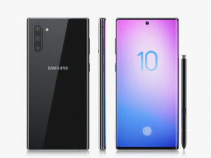 samsung galaxy note 10 all colors 3D Model